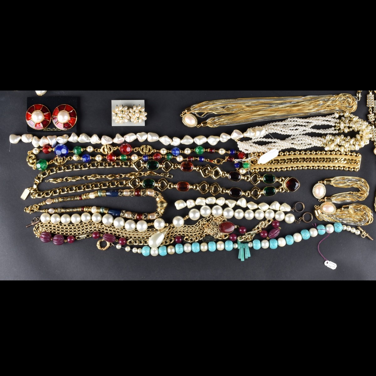 Large Assortment of Retro Costume Jewelry