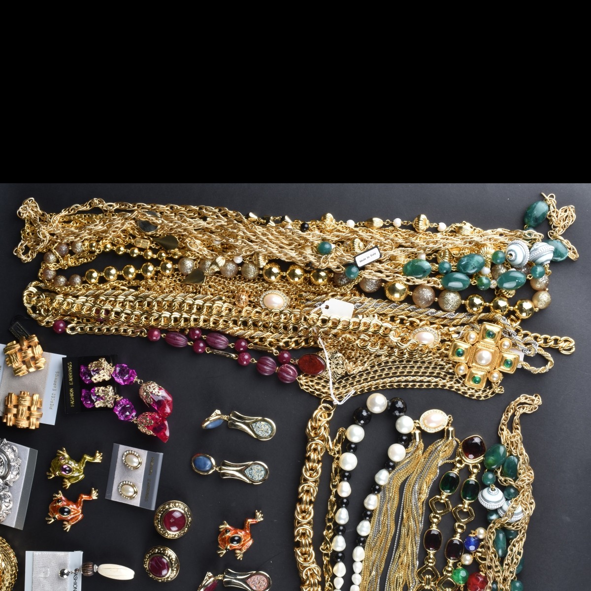 Large Assortment of Retro Costume Jewelry