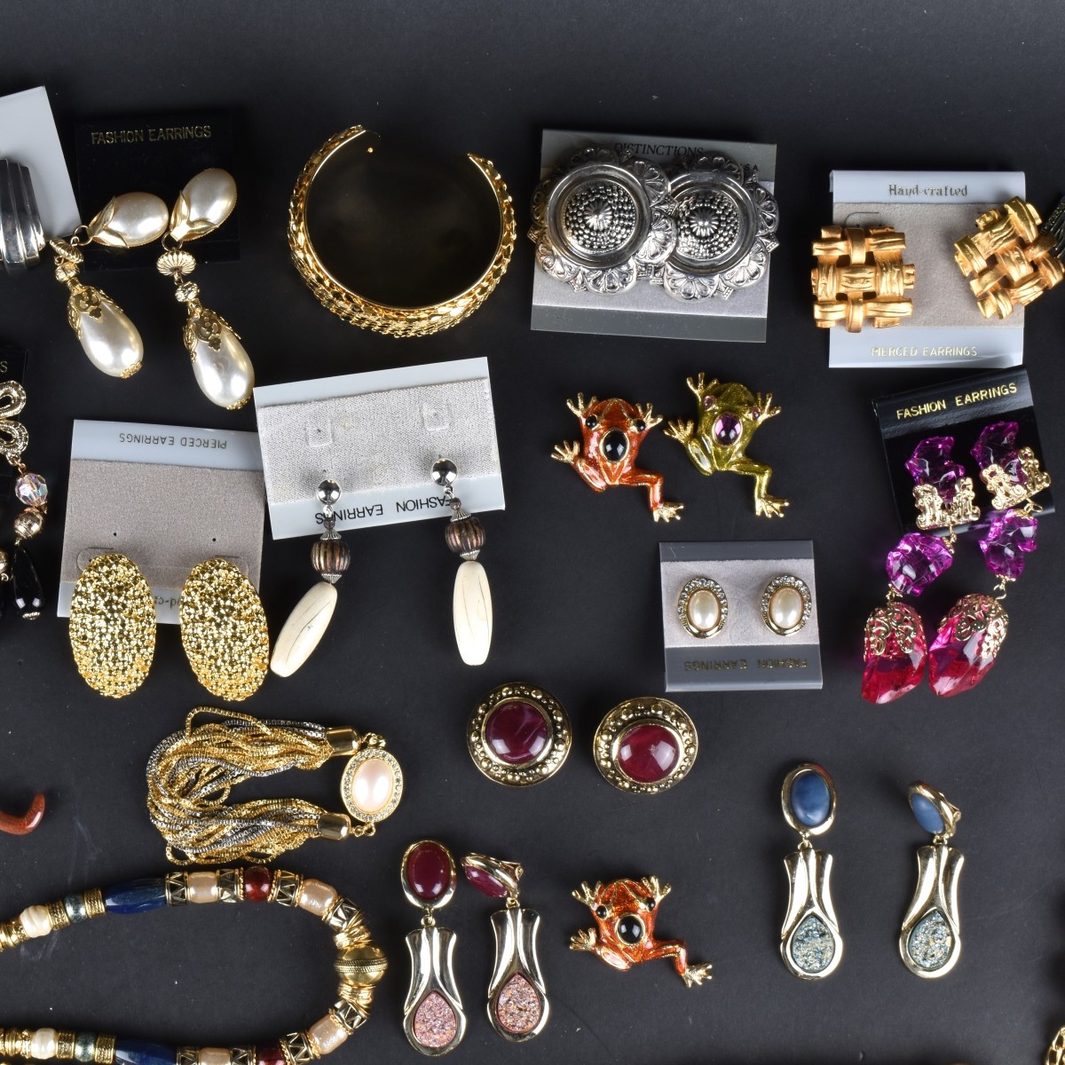 Large Assortment of Retro Costume Jewelry