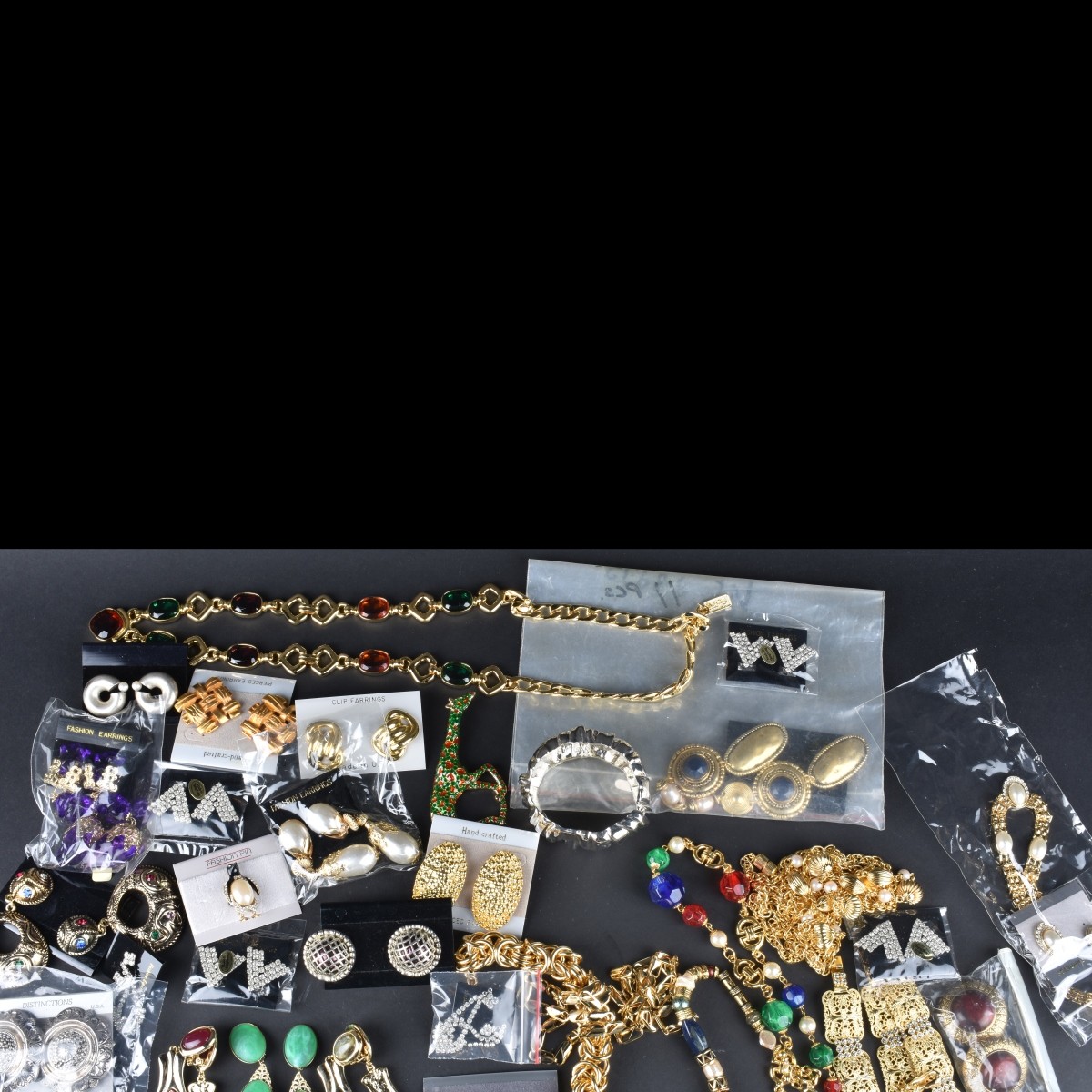 Large Assortment of Retro Costume Jewelry