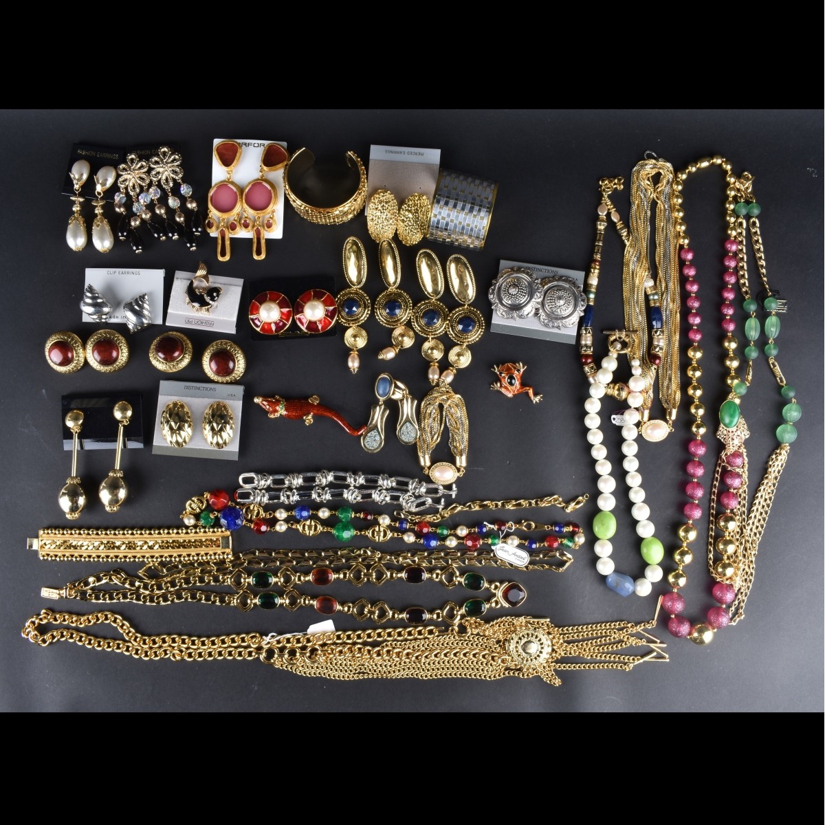 Large Assortment of Retro Costume Jewelry