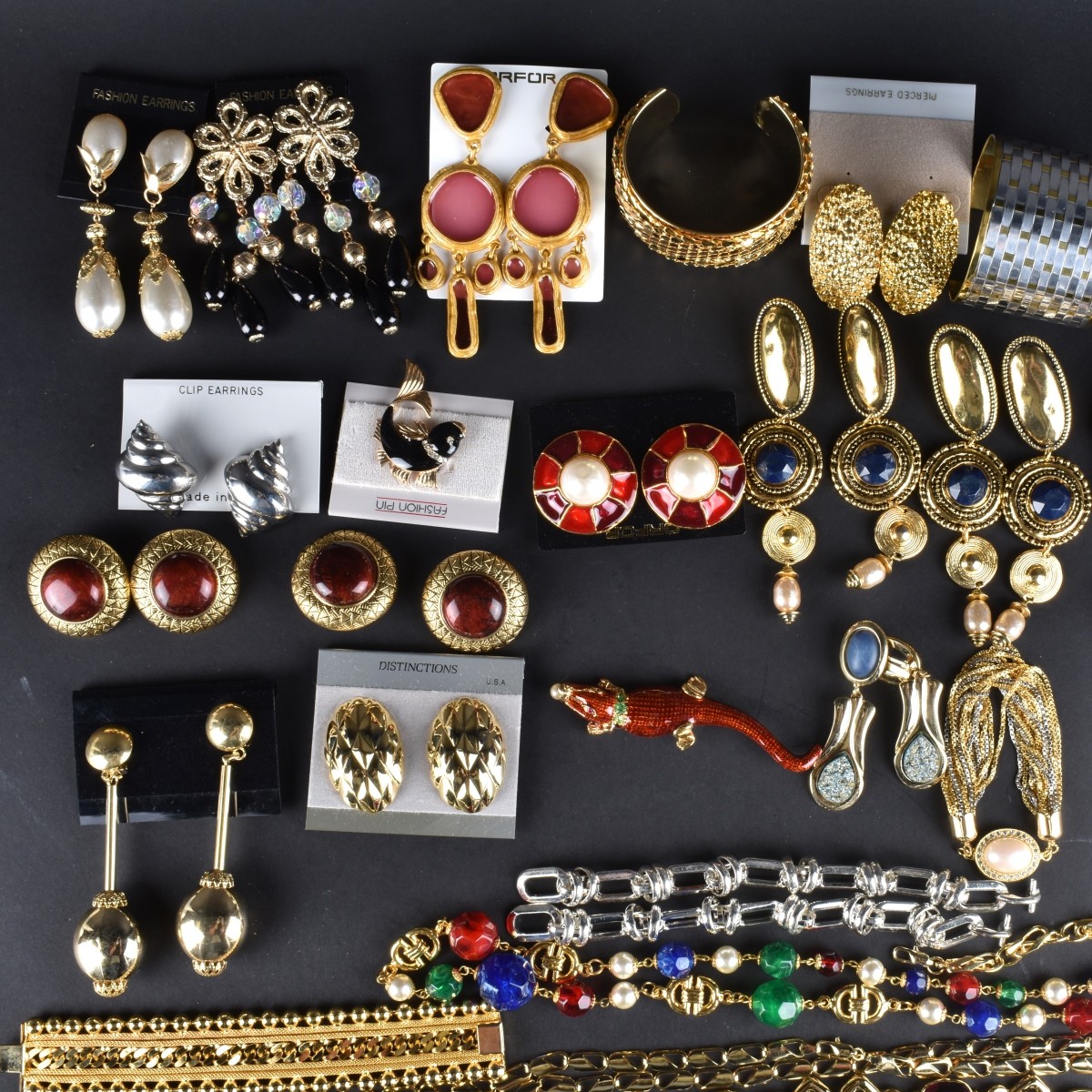 Large Assortment of Retro Costume Jewelry