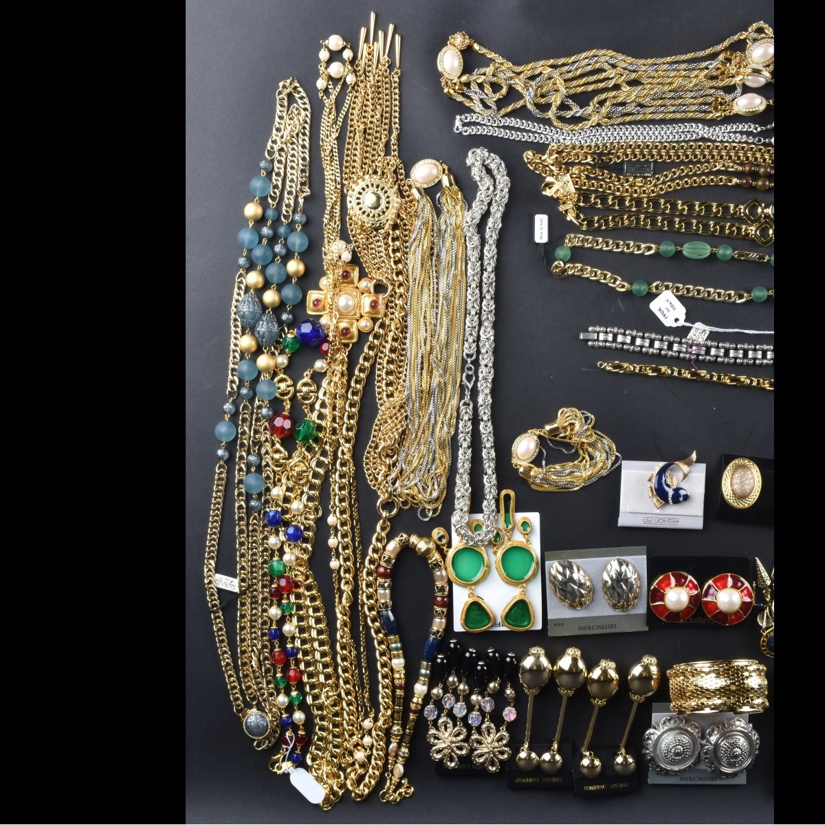 Large Assortment of Retro Costume Jewelry