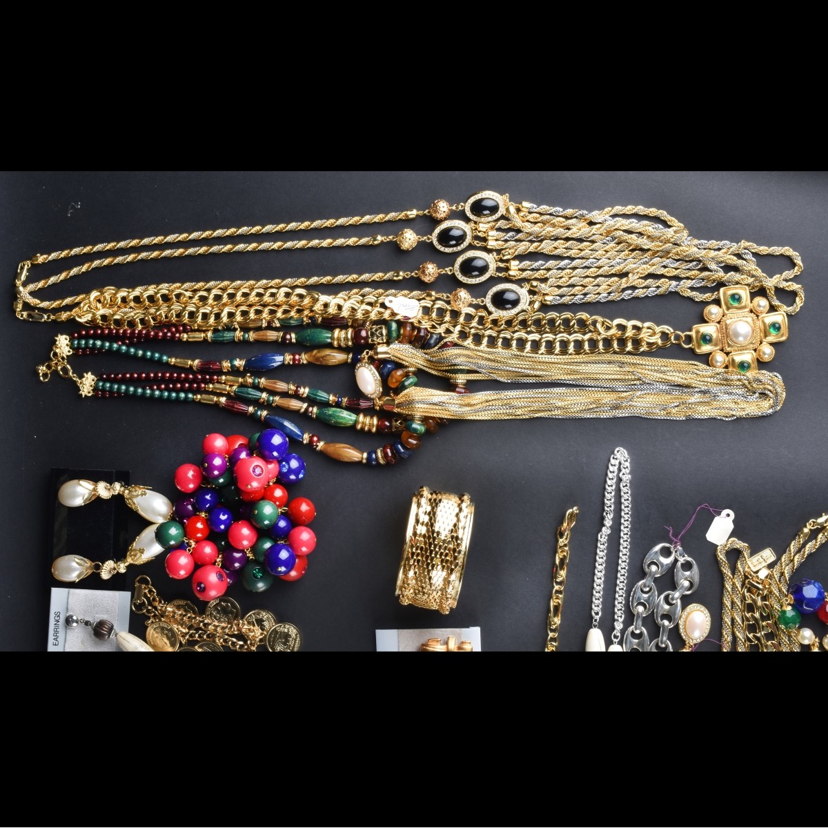 Large Assortment of Retro Costume Jewelry