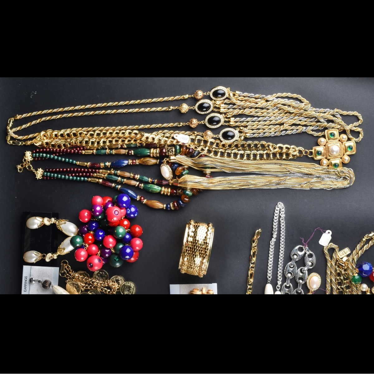 Large Assortment of Retro Costume Jewelry