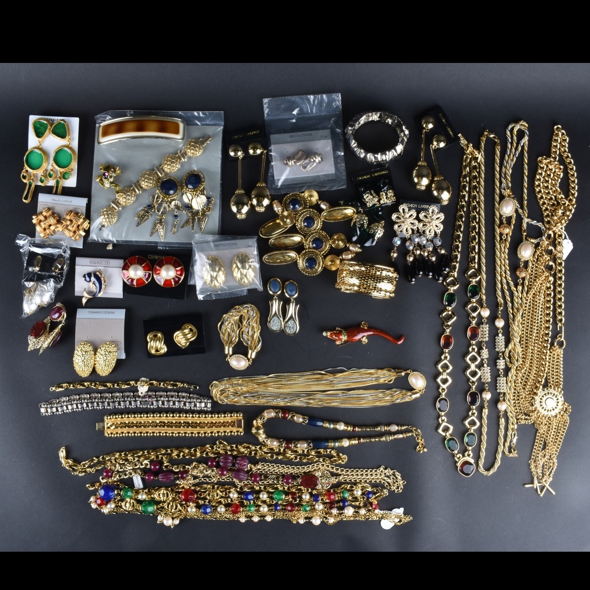 Large Assortment of Retro Costume Jewelry