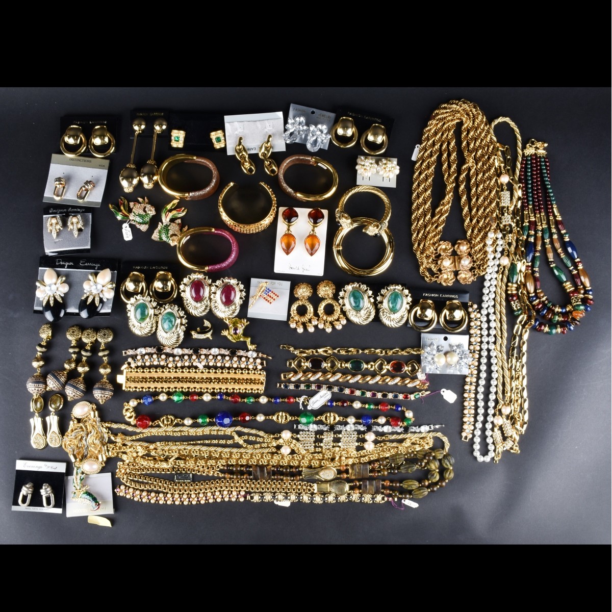 Large Collection of Retro Costume Jewelry