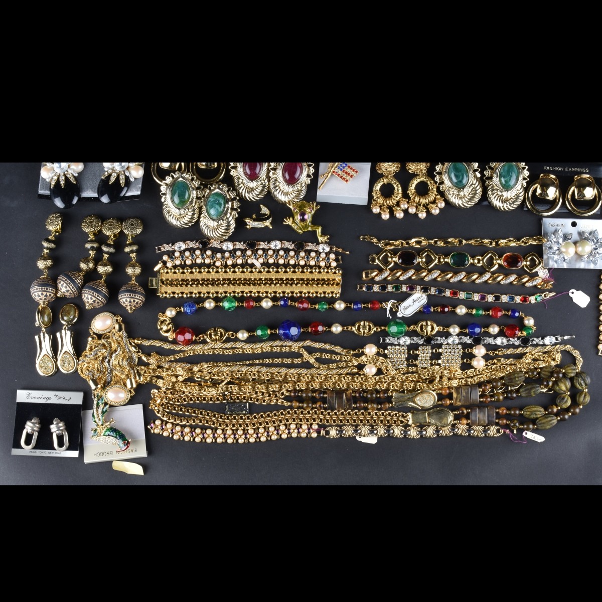 Large Collection of Retro Costume Jewelry