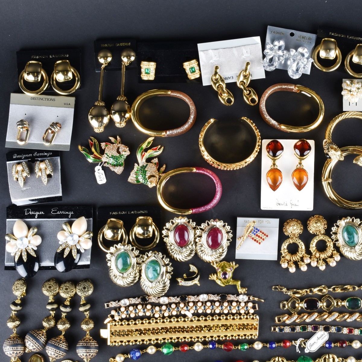 Large Collection of Retro Costume Jewelry