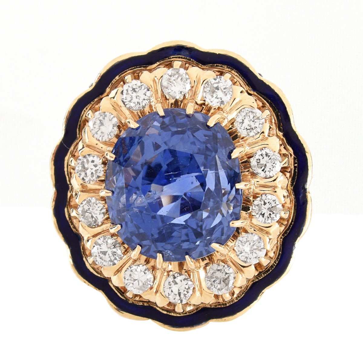 GIA 9.97ct Sri Lanka Sapphire Ring