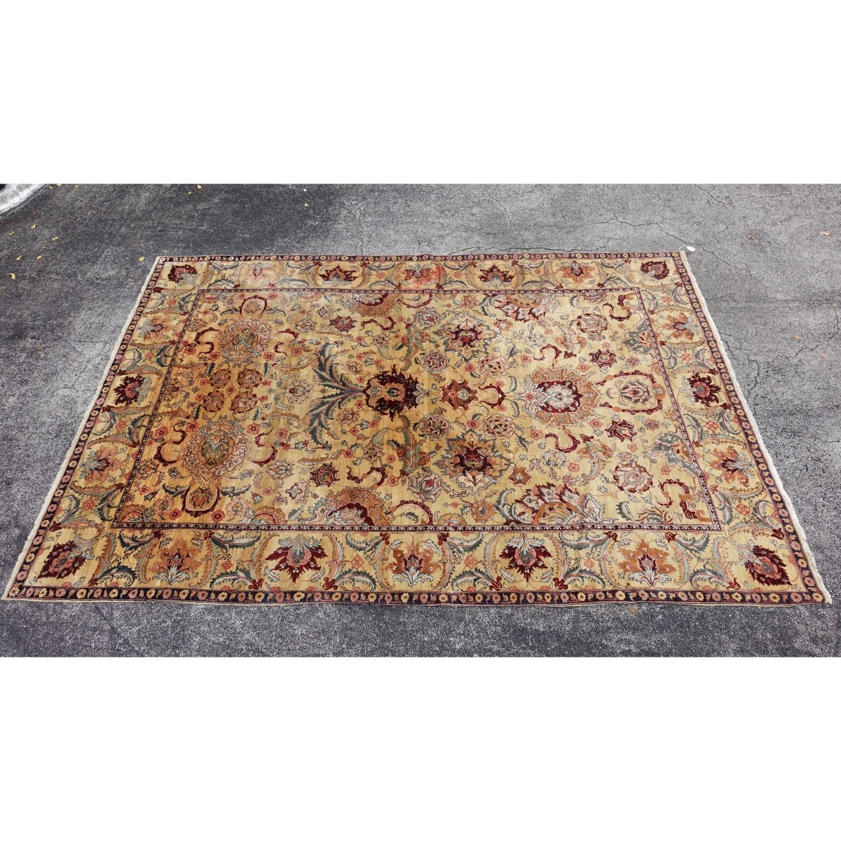 Semi-Antique Oushak Carpet