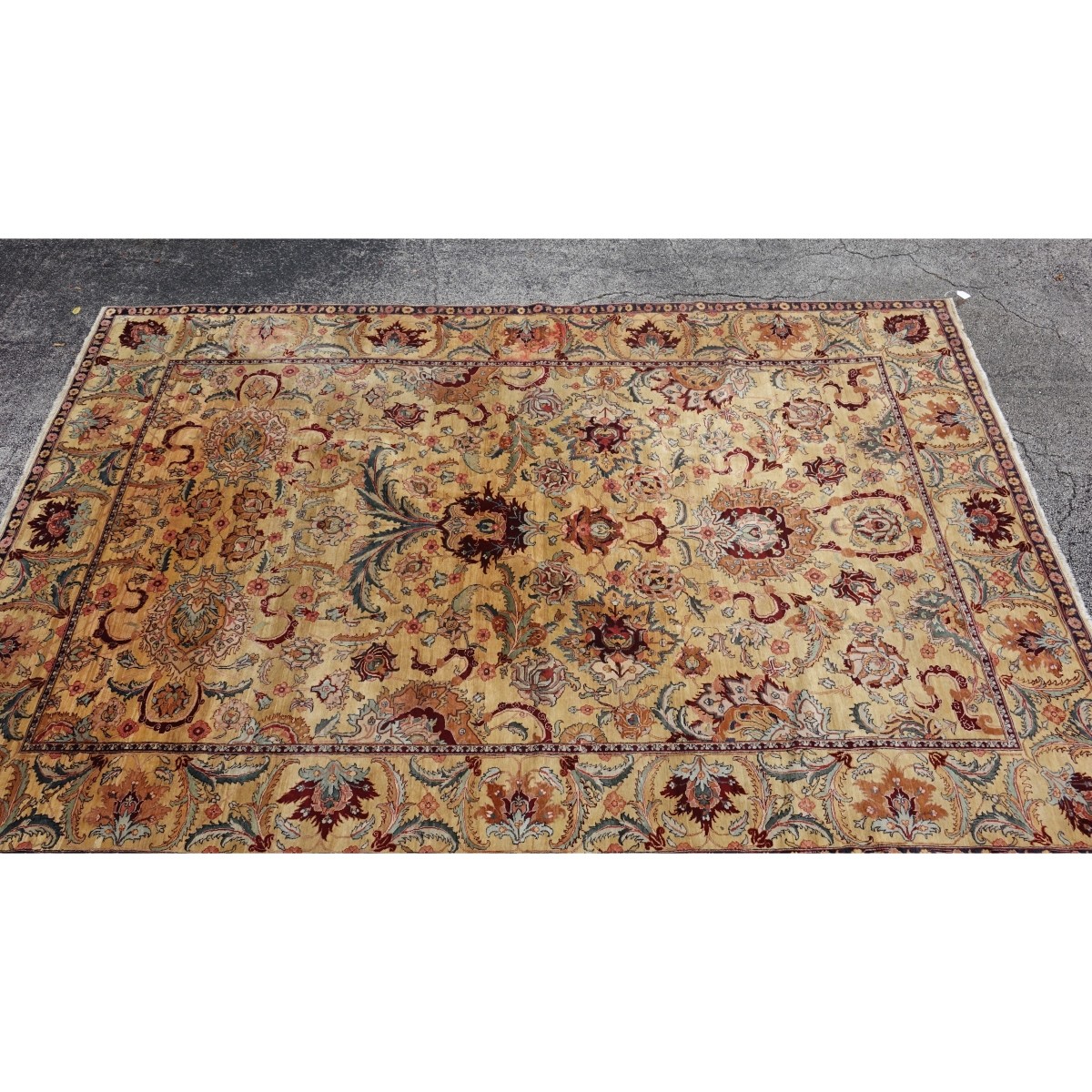 Semi-Antique Oushak Carpet