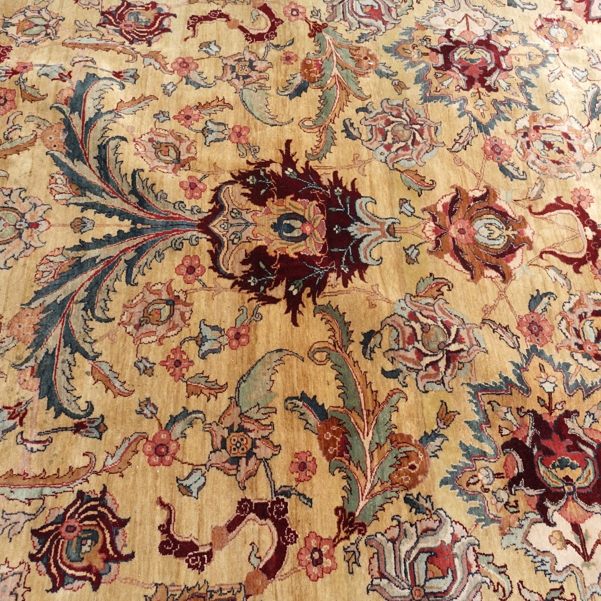 Semi-Antique Oushak Carpet