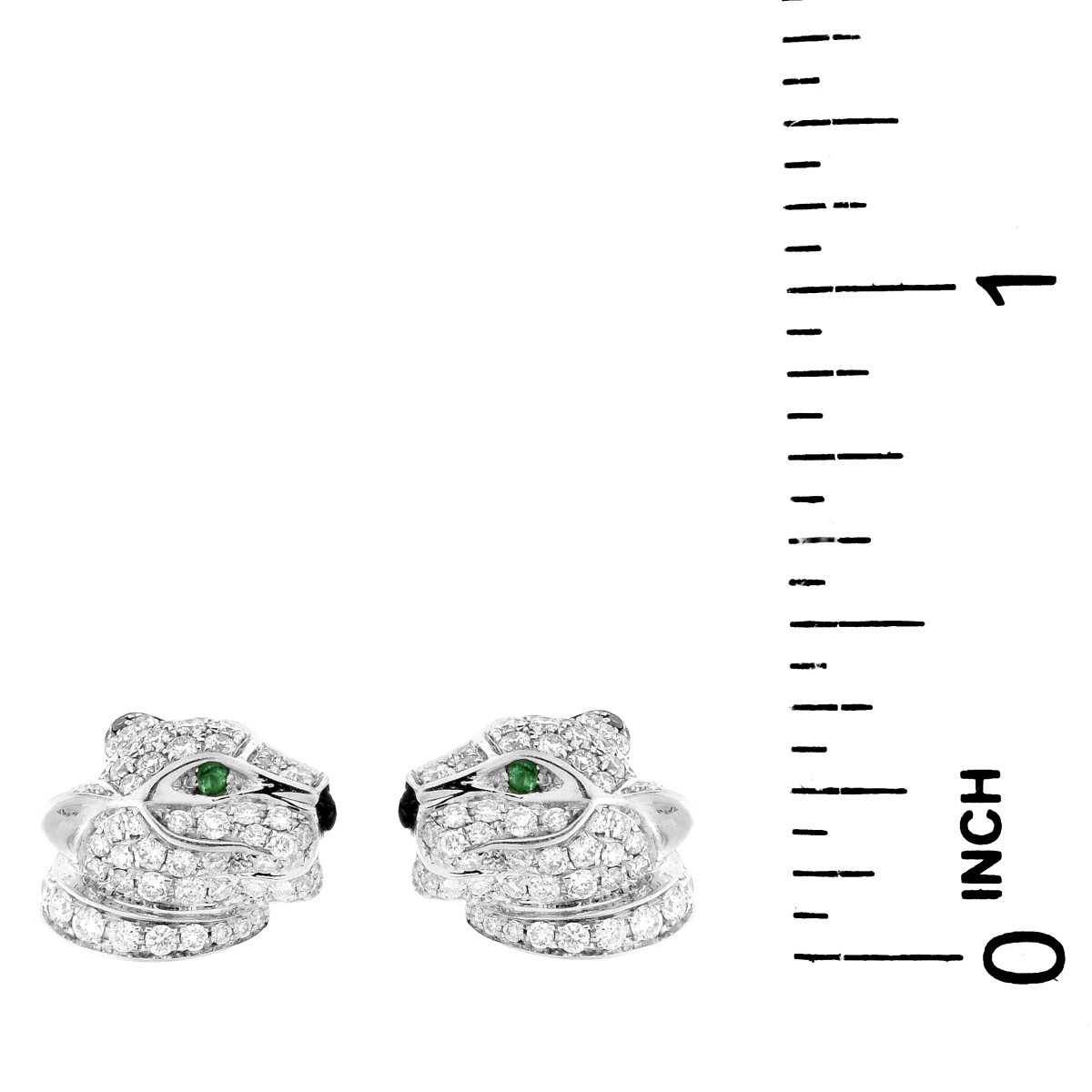 Cartier Diamond Panthere Ear Studs