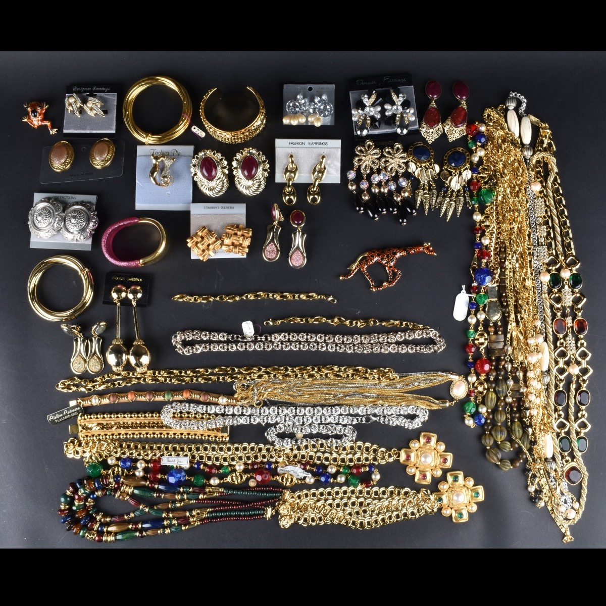 Large Assortment of Retro Costume Jewelry