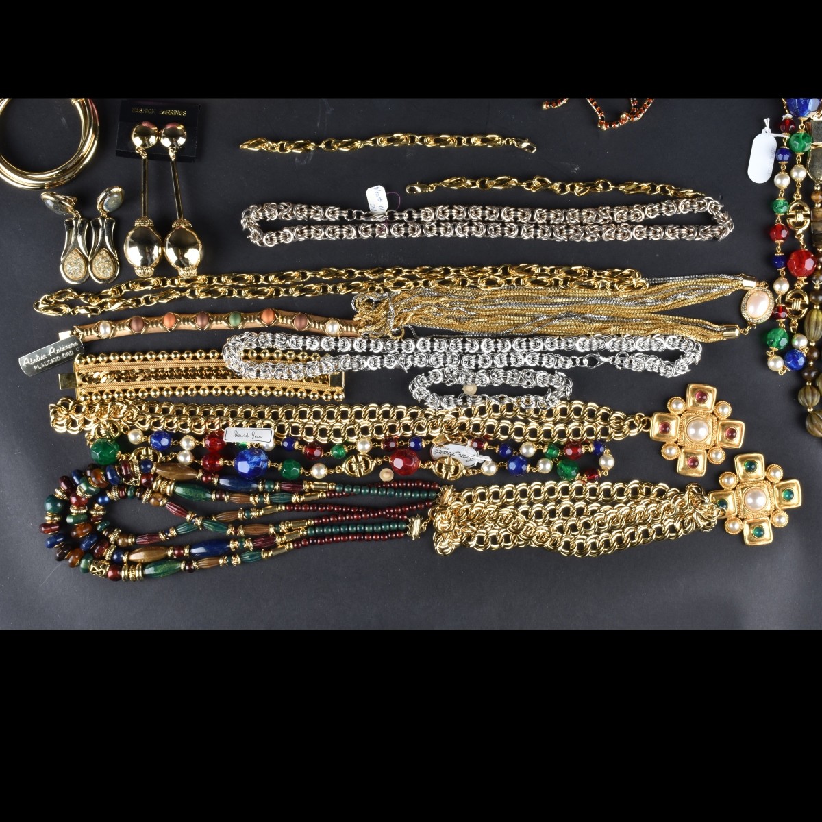 Large Assortment of Retro Costume Jewelry