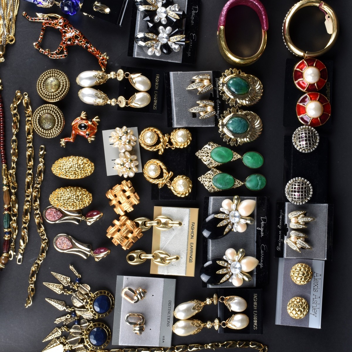 Large Assortment of Retro Costume Jewelry