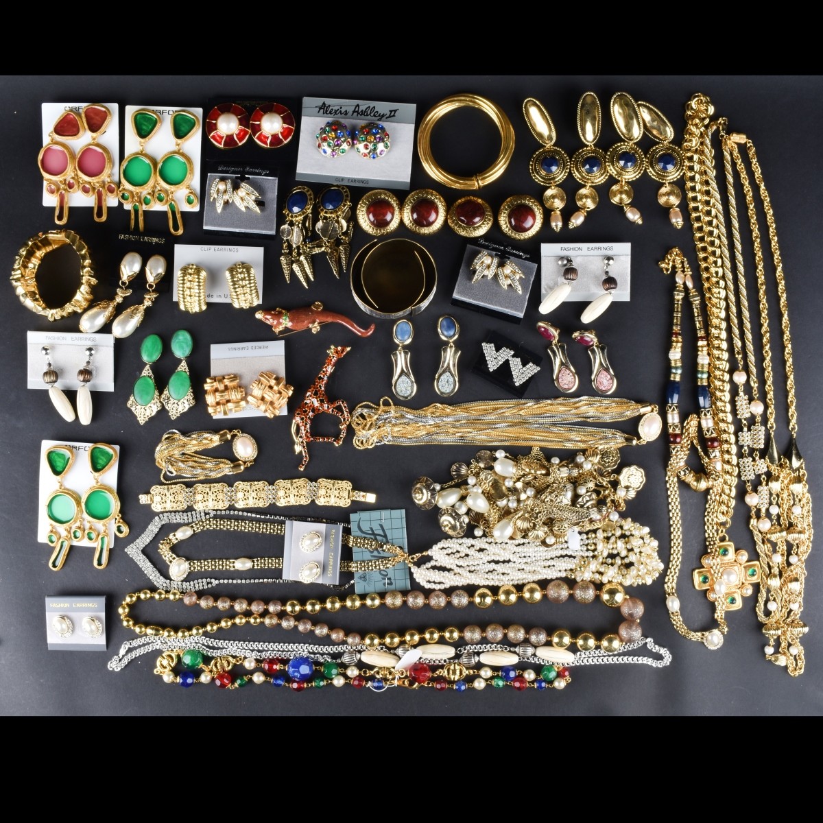 Large Collection of Retro Costume Jewelry