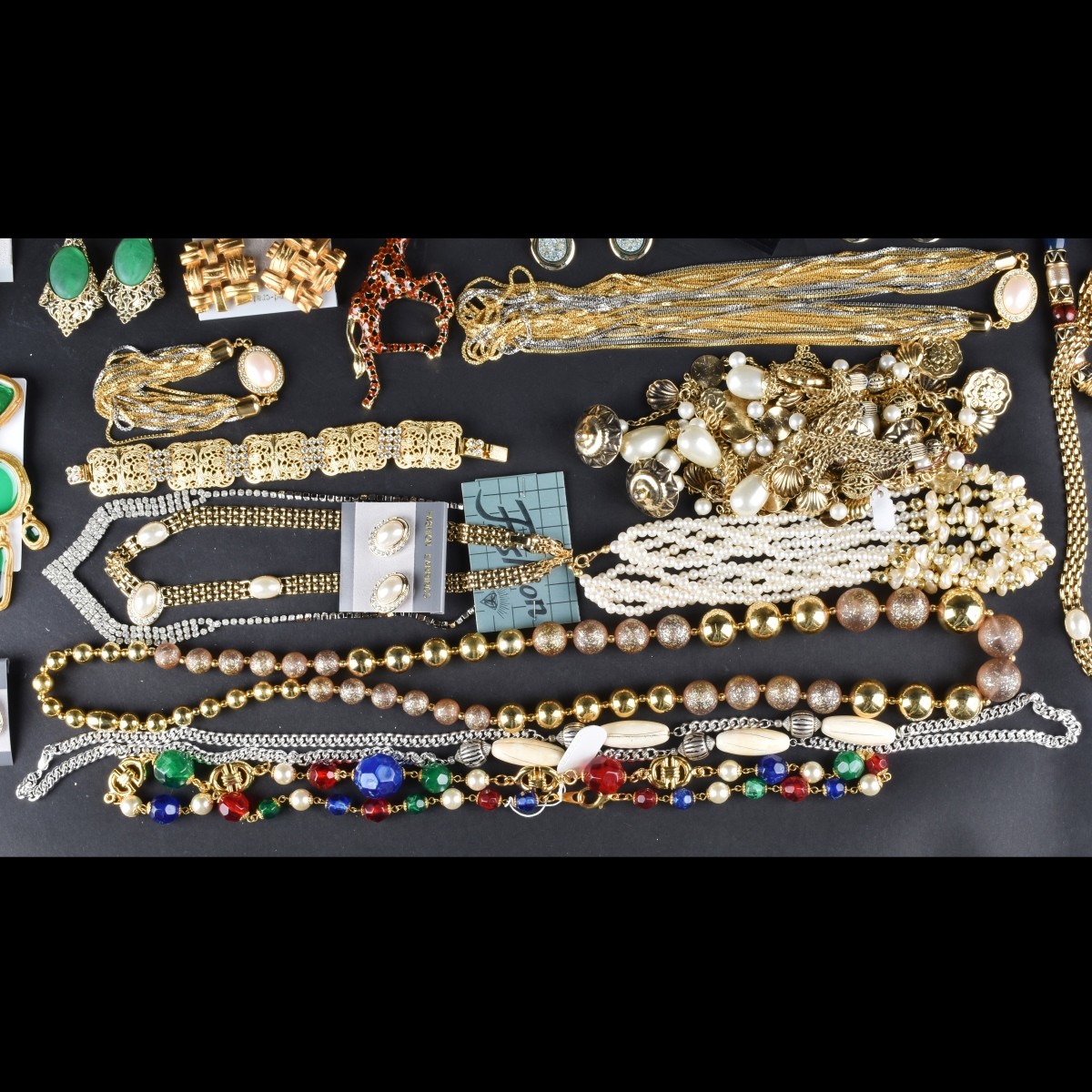 Large Collection of Retro Costume Jewelry