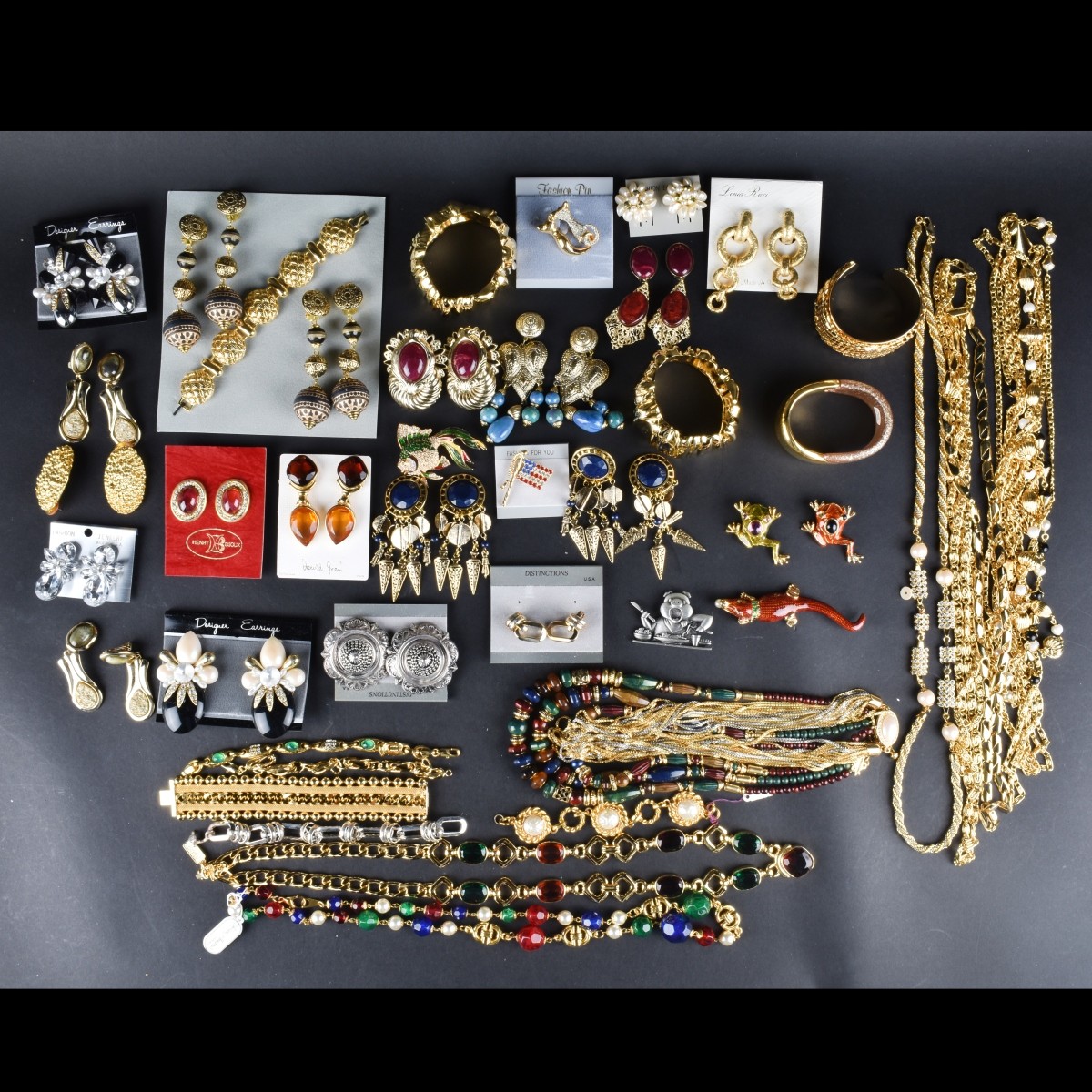 Large Collection of Retro Costume Jewelry