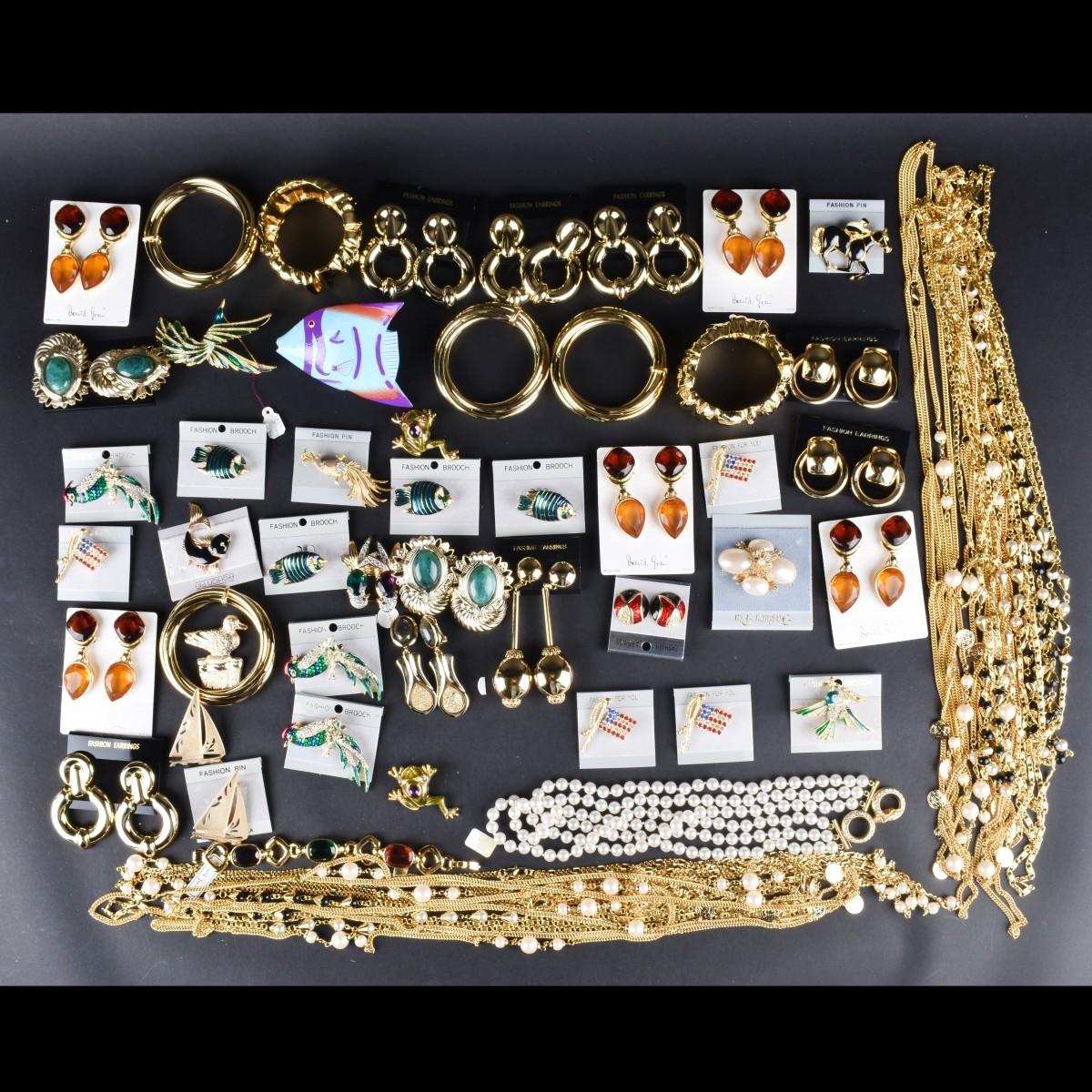 Large Collection of Retro Costume Jewelry