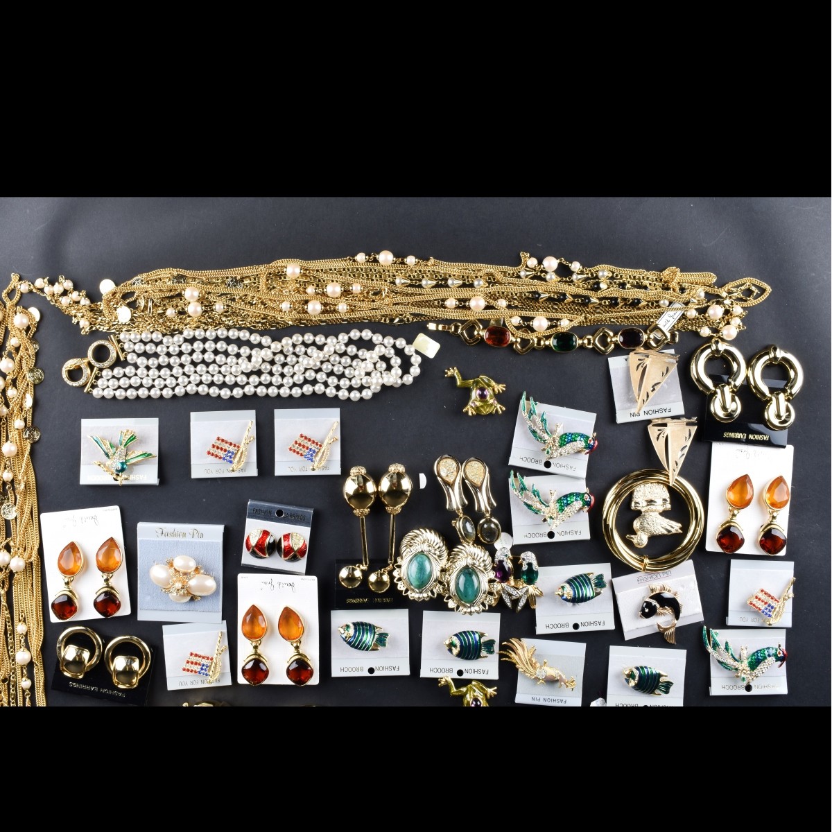 Large Collection of Retro Costume Jewelry