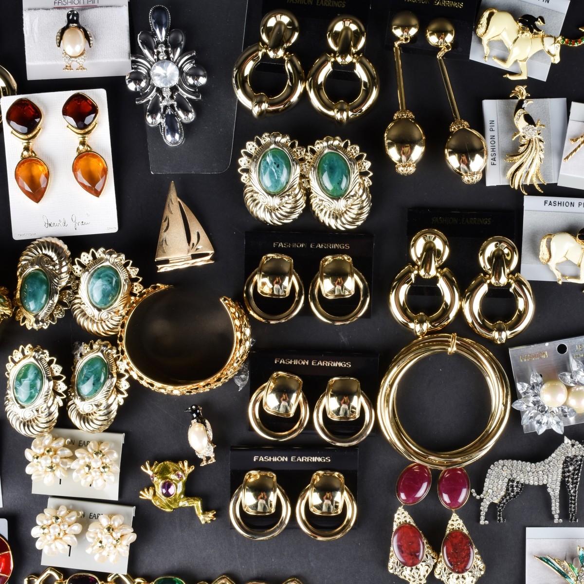 Large Collection of Retro Costume Jewelry