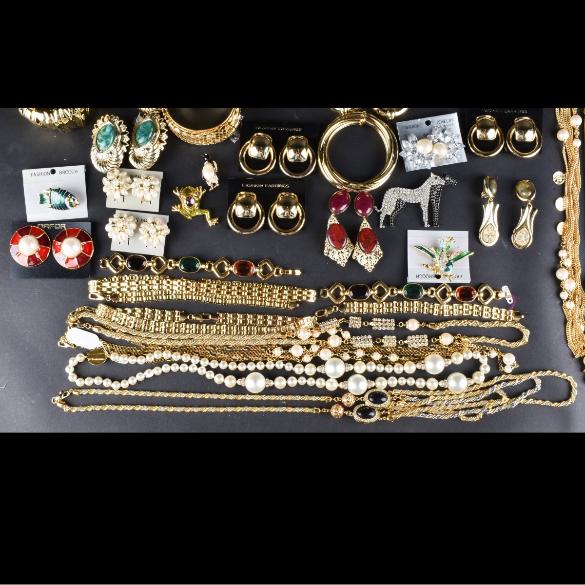 Large Collection of Retro Costume Jewelry