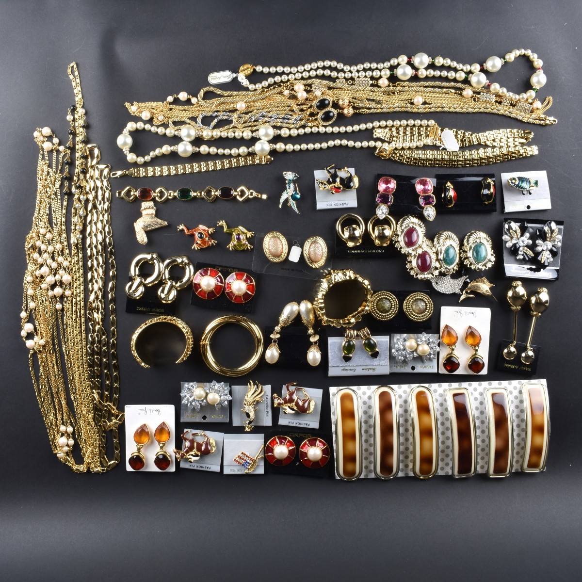 Large Collection of Retro Costume Jewelry