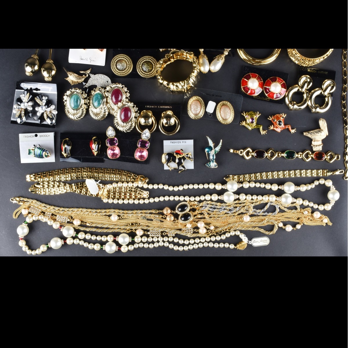 Large Collection of Retro Costume Jewelry