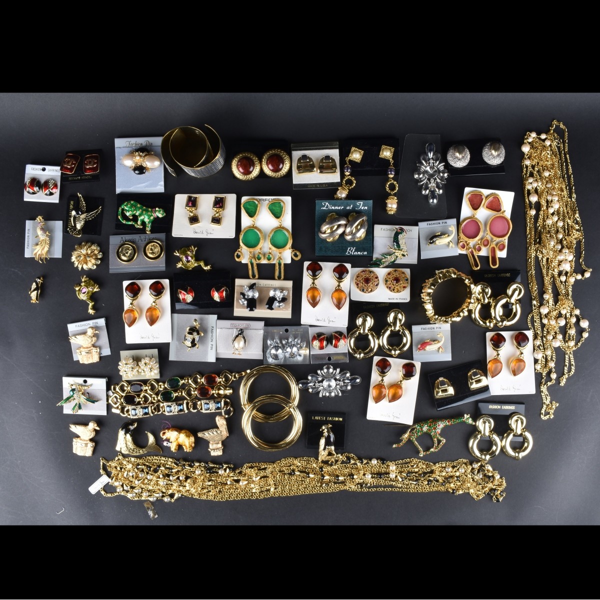 Large Collection of Retro Costume Jewelry