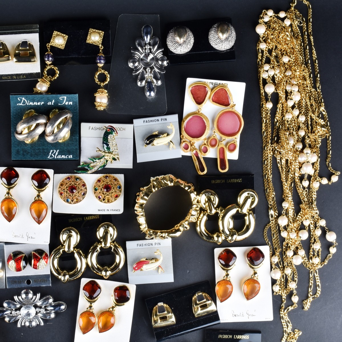 Large Collection of Retro Costume Jewelry