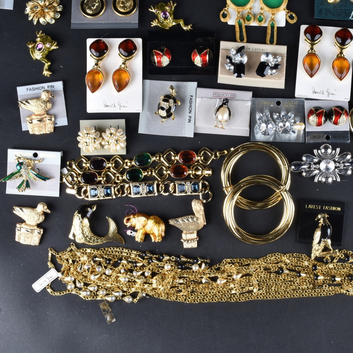 Large Collection of Retro Costume Jewelry