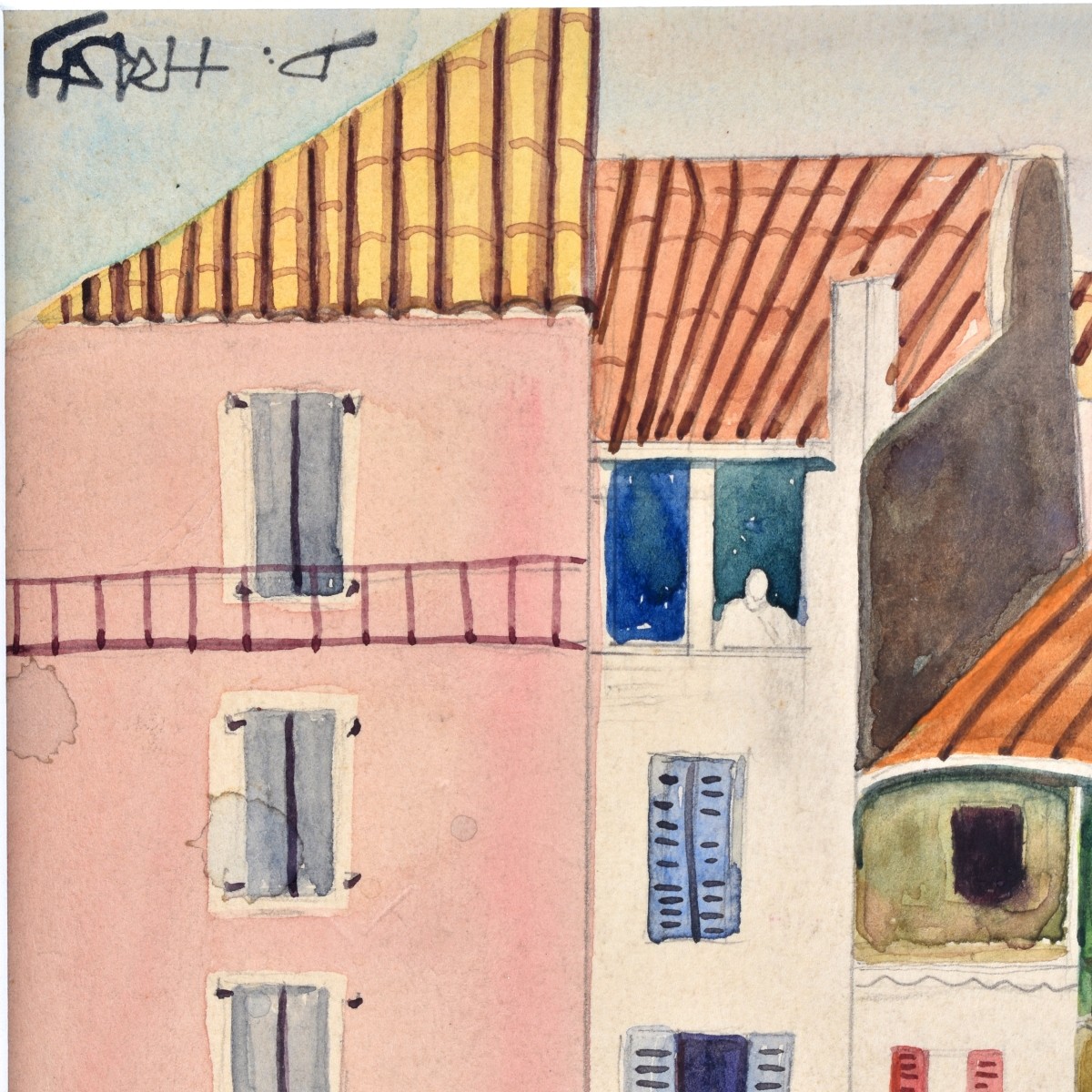 Dox Thrash, American (1893-1965) Watercolor