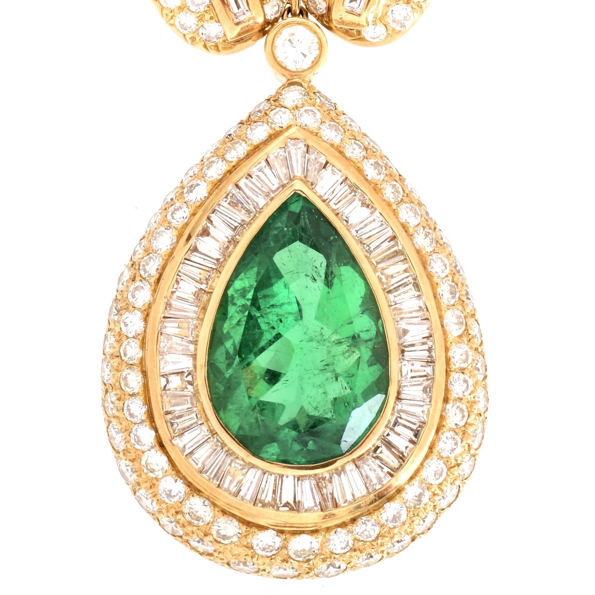 Important Emerald, Diamond and 18K Necklace