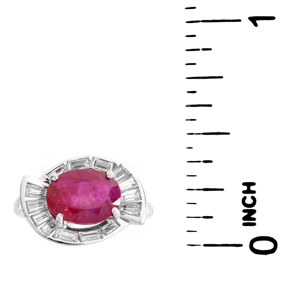 AGL 2.98ct Burma Ruby Ring