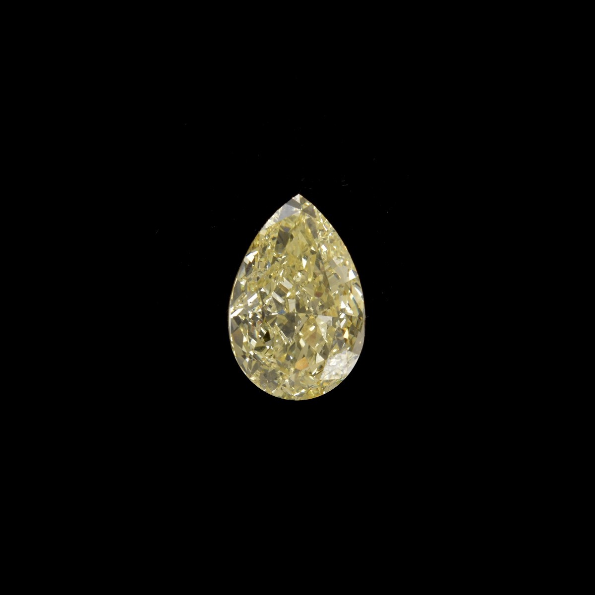 GIA 8.02ct Pear Shape Fancy Yellow Diamond