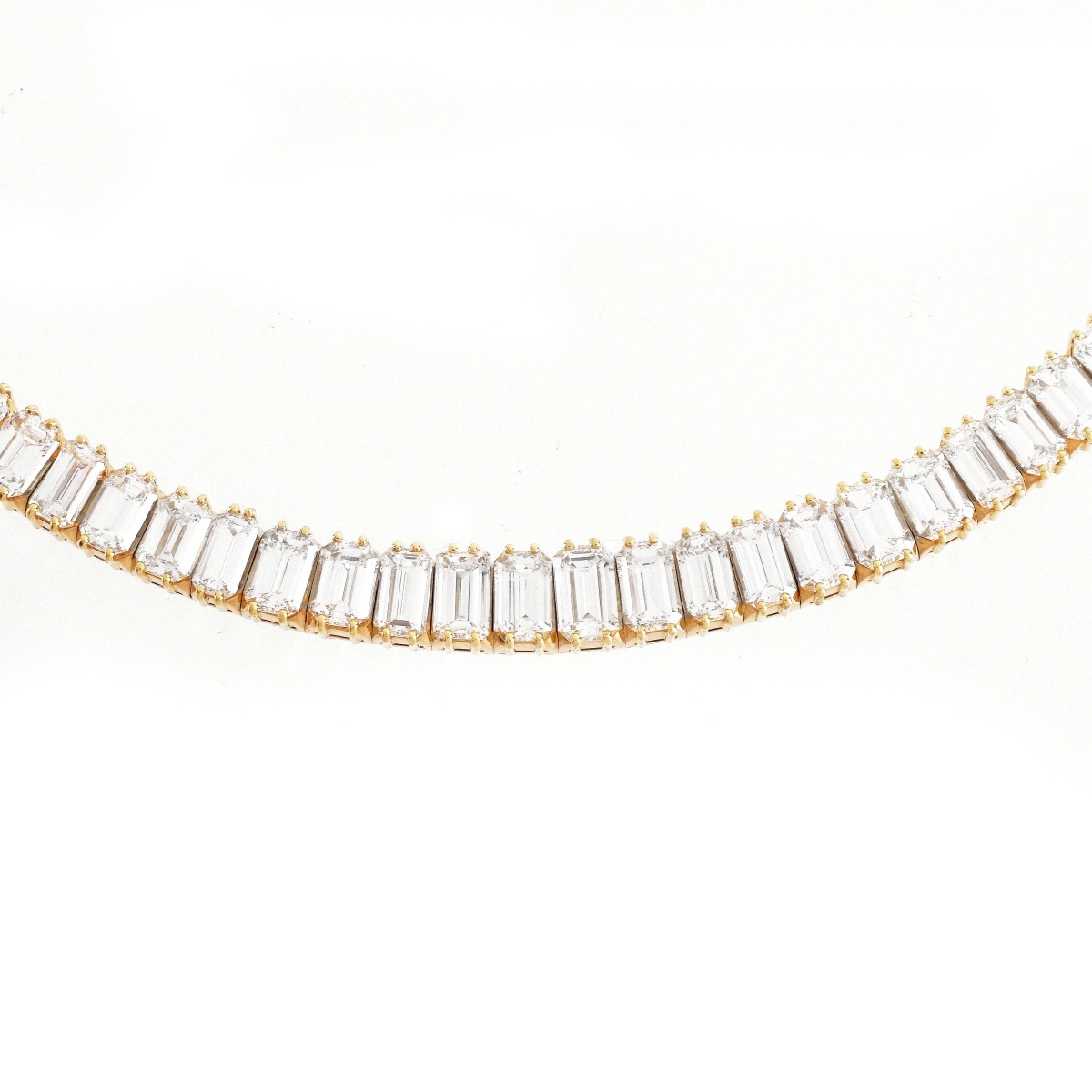 50.0ct TW Diamond and 18K Necklace