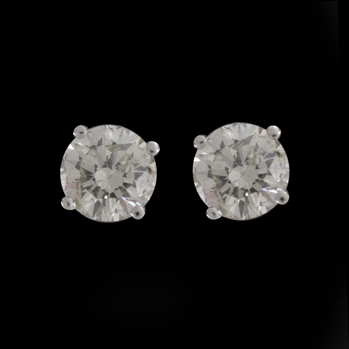 2.25ct TW Diamond, 14K Ear Studs