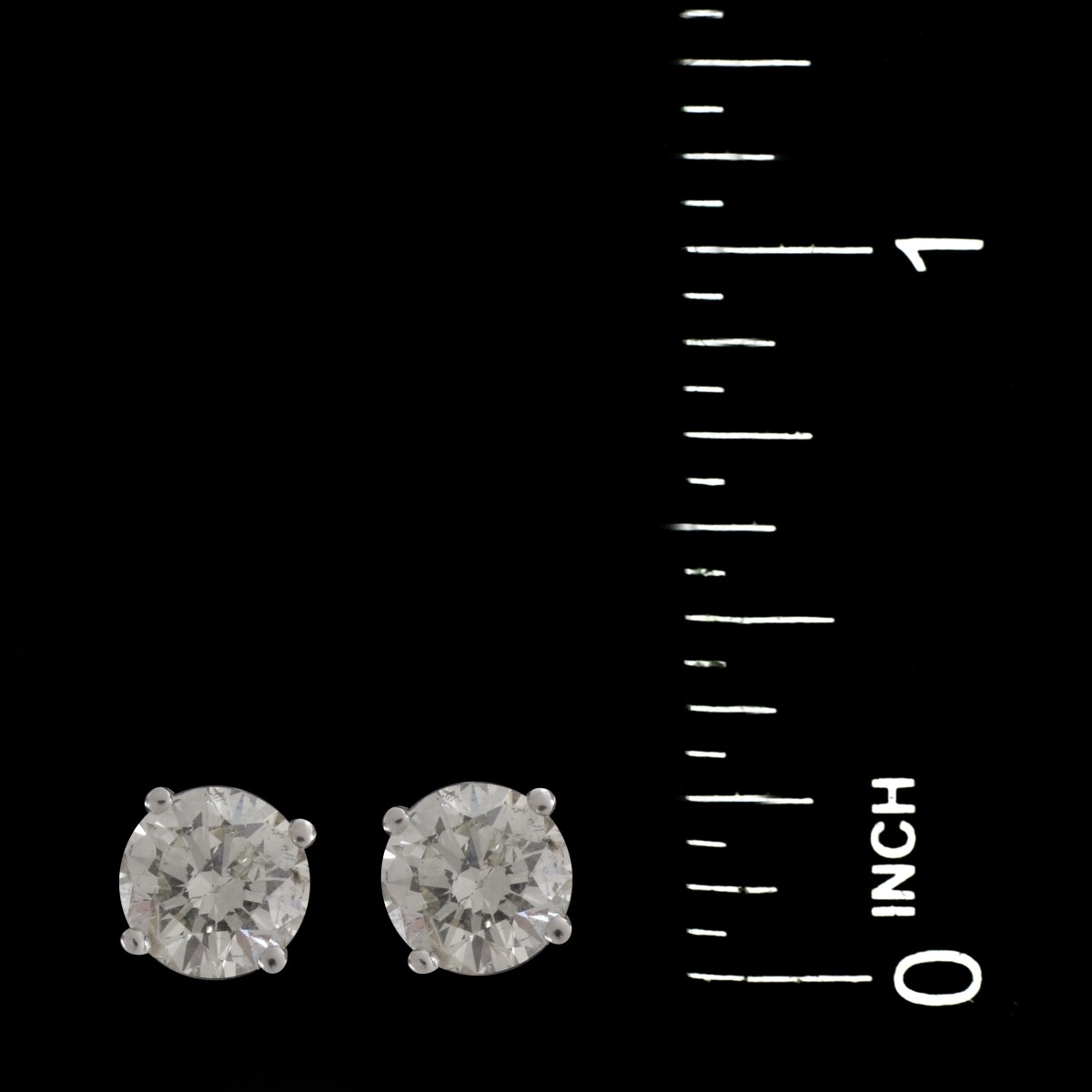 2.25ct TW Diamond, 14K Ear Studs