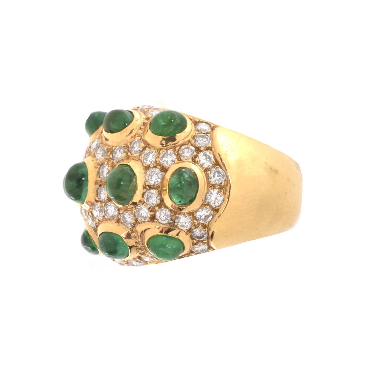 Vintage Emerald and Diamond Ring