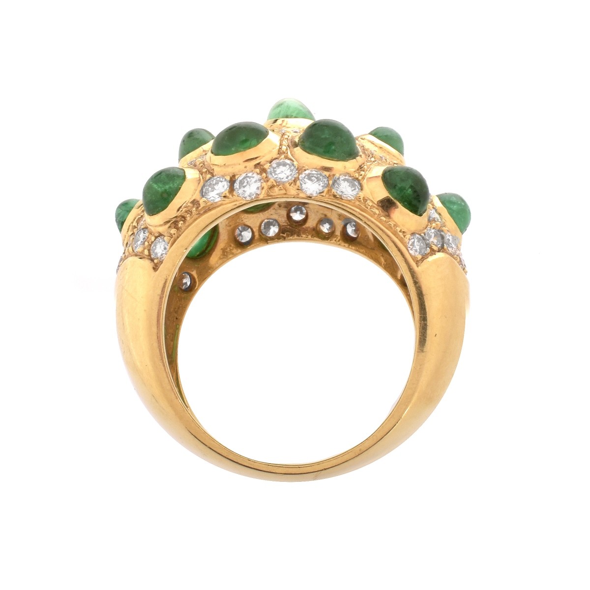 Vintage Emerald and Diamond Ring