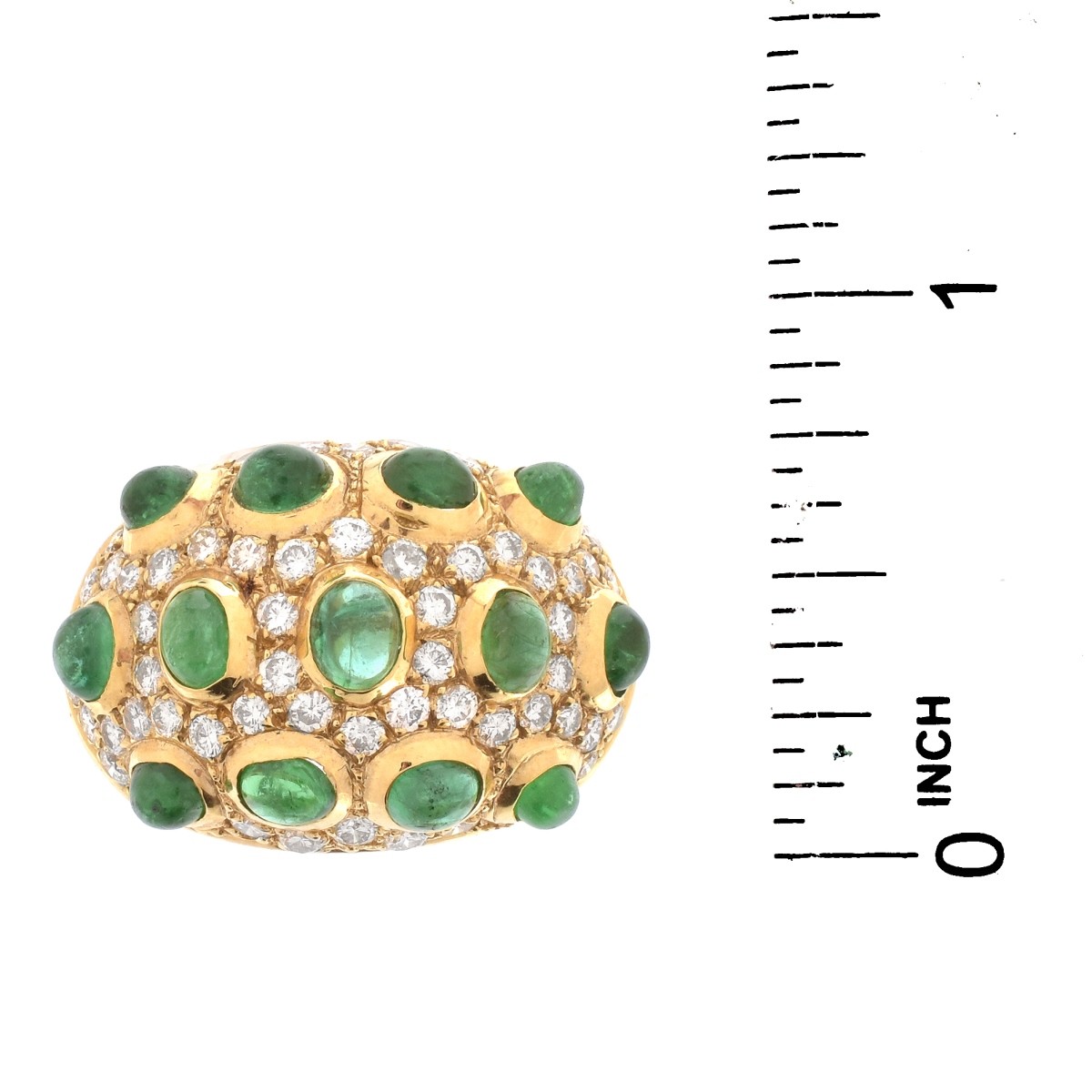 Vintage Emerald and Diamond Ring