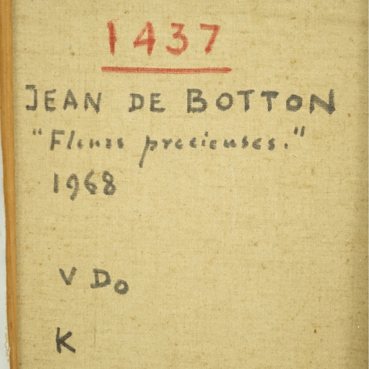 Jean De Botton (1898-1978) O/C