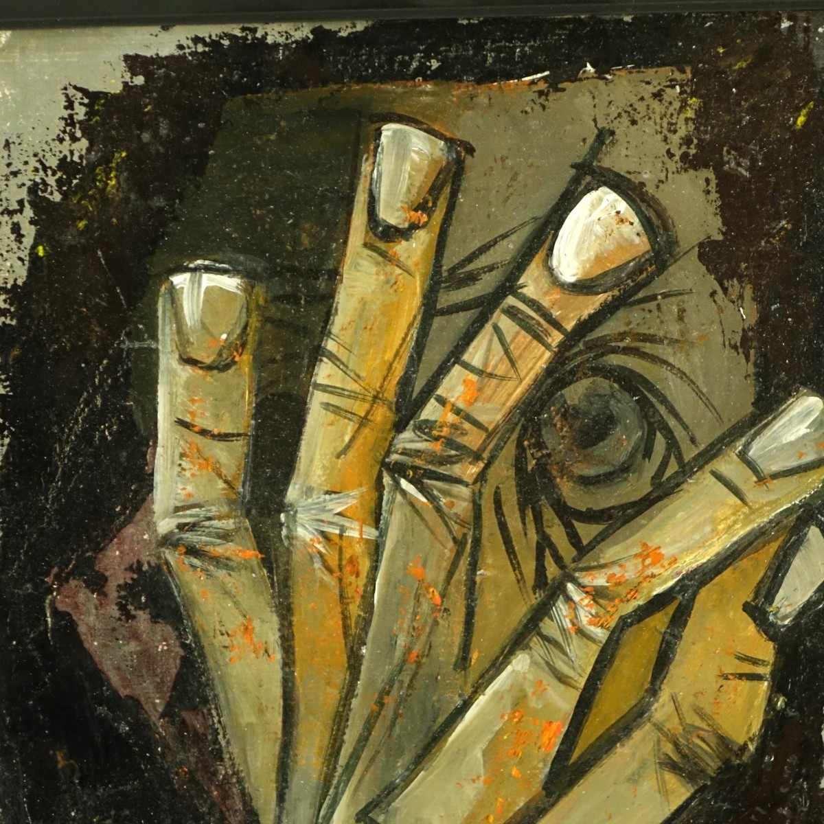 Oswaldo Guayasamin (1919 - 1999) Oil on Board