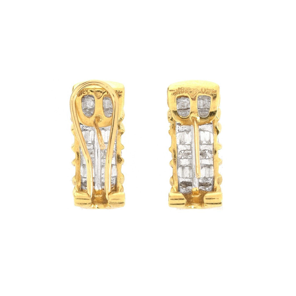 Vintage Diamond and 18K Earrings