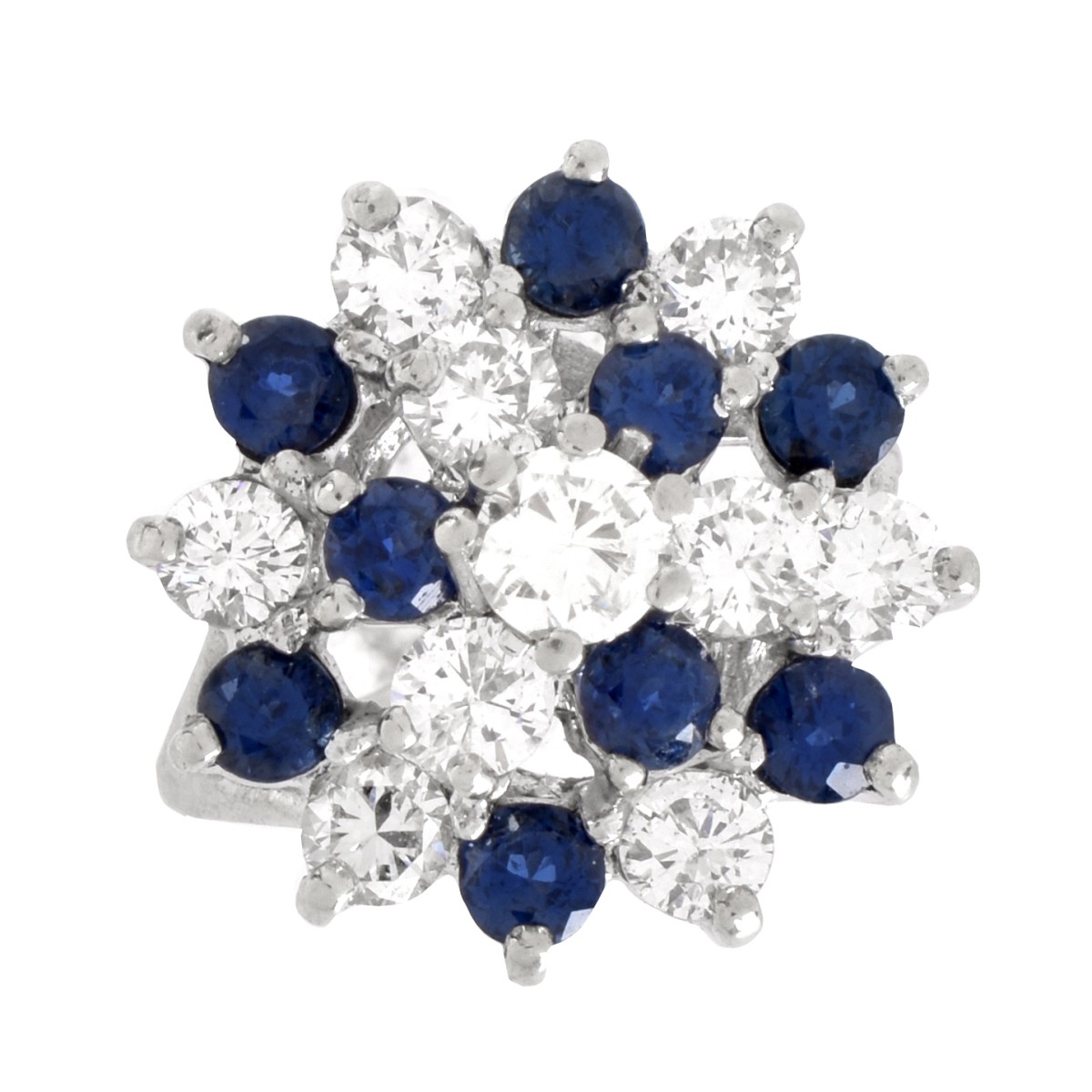 Diamond, Sapphire and 14K Ring