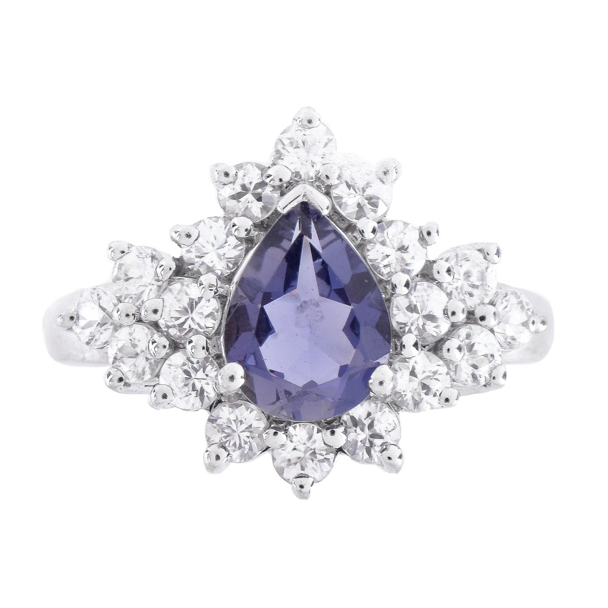 Tanzanite, Diamond and 10K Ring