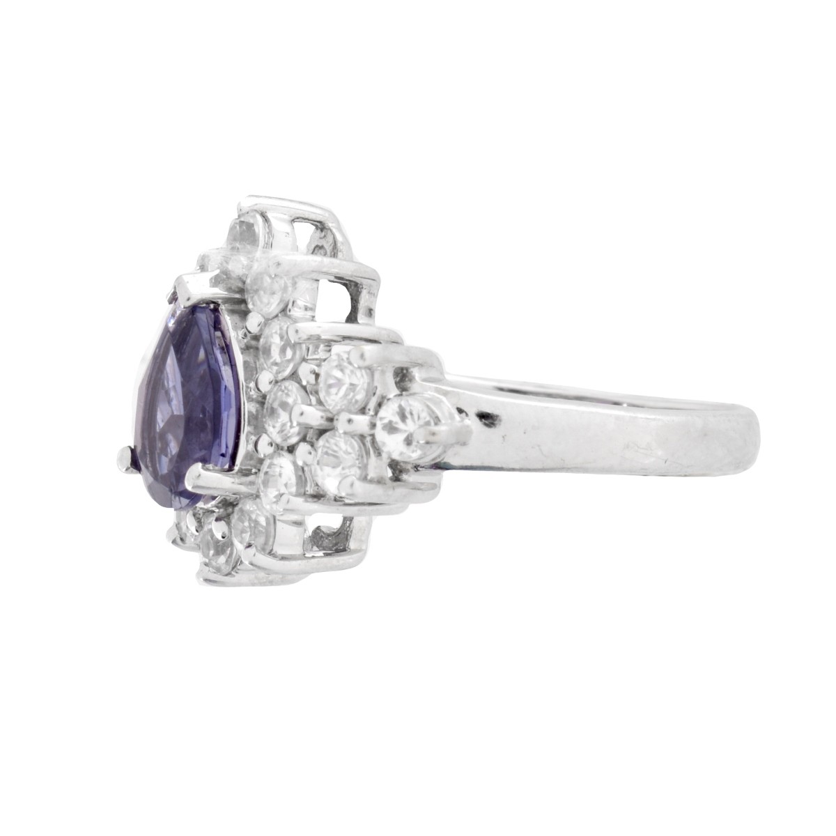 Tanzanite, Diamond and 10K Ring