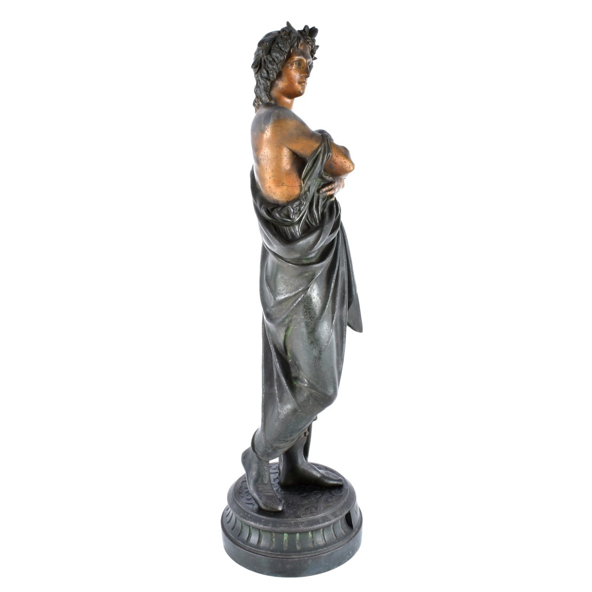 Large French Metal Sculpture "Vergile"